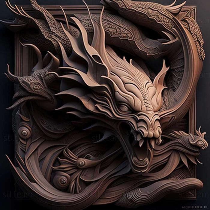 3D модель Гра Shadow Warrior Twin Dragon (STL)